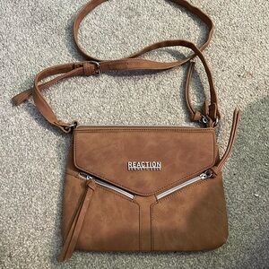 Kenneth Cole Reaction Crossbody Bag - Tan Suede